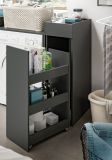 Waschmaschinenschrank Flexy in grau Set 3-teilig 95 x 195 cm