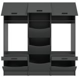 Waschmaschinenschrank Flexy in grau Set 3-teilig 192 x 196 cm