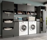Waschmaschinenschrank Flexy in grau Set 8-teilig 300 x 196 cm