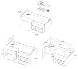 Parisot Kinder- und Jugendzimmer Matre in Jackson Eiche und gr�n Set 2-teilig mit Stauraumbett und Kleiderschrank