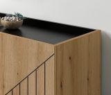 Kommode Norick in Evoke Eiche Sideboard 80 x 91 cm, Soft-Close