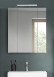 Badezimmer Spiegelschrank Telly in wei� Badschrank 3-t�rig 60 x 70 cm