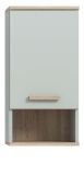 Badezimmer H�ngeschrank Luna in gr�n und Eiche Badschrank skandinavisch 34 x 68 cm