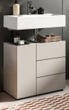 Waschbeckenunterschrank Larik in Kaschmir Badezimmer Unterschrank 60 x 56 cm