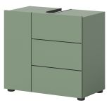 Waschbeckenunterschrank Larik in gr�n Badezimmer Unterschrank 60 x 56 cm