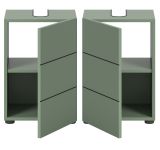 Waschbeckenunterschrank Larik in gr�n Badezimmer Unterschrank 38 x 56 cm