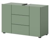 Waschbeckenunterschrank Larik in gr�n Badezimmer Unterschrank 82 x 56 cm