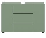 Waschbeckenunterschrank Larik in gr�n Badezimmer Unterschrank 82 x 56 cm