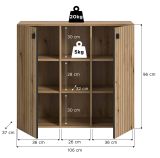 Flurkommode Loreno in Evoke Eiche Schuhschrank 106 cm