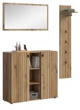 Garderobe Set 3-teilig Loreno in Evoke Eiche 152 x 192 cm