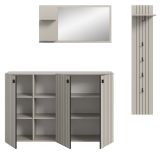 Garderobe Set 3-teilig Loreno in Kaschmir 196 x 192 cm