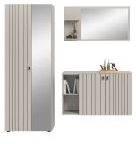 Garderobe Set 3-teilig Loreno in Kaschmir 191 x 192 cm