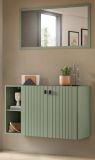 Garderobenspiegel Loreno in gr�n Wandspiegel 106 x 55 cm