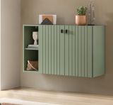 Flurkommode Loreno in gr�n Schuhschrank h�ngend 106 x 63 cm