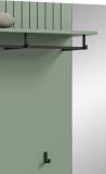 Garderobe Set 3-teilig Loreno in gr�n 161 x 192 cm