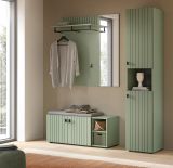 Garderobe Set 2-teilig Loreno in gr�n 106 x 192 cm