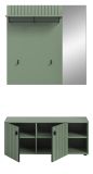 Garderobe Set 2-teilig Loreno in gr�n 106 x 192 cm