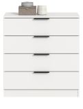 Kommode Swan in wei� Schubladenkommode 74 x 80 cm
