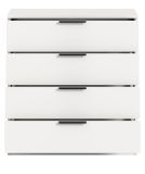 Kommode Swan in wei� Schubladenkommode 74 x 80 cm