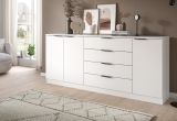 Sideboard Swan in wei� Kommode 185 x 80 cm
