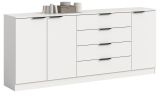 Sideboard Swan in wei� Kommode 185 x 80 cm