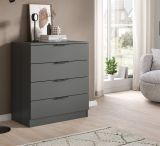 Kommode Swan in grau Schubladenkommode 74 x 80 cm