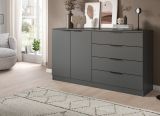 Sideboard Swan in grau Kommode 148 x 80 cm