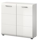 Kommode Cover in wei� Hochglanz Sideboard 80 x 81 cm