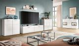TV-Lowboard Cover in wei� Hochglanz TV Unterteil 160 x 41 cm