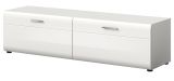 TV-Lowboard Cover in wei� Hochglanz TV Unterteil 160 x 41 cm