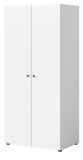 Kleiderschrank Carter in wei� Dreht�renschrank 2-t�rig 80 x 176 cm
