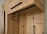 Kompaktgarderobe Design-D in Evoke Eiche 111 x 200 cm