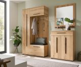 Garderobe Set 4-teilig Design-D in Evoke Eiche 200 x 200 cm