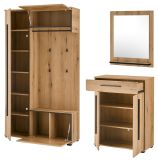 Garderobe Set 4-teilig Design-D in Evoke Eiche 200 x 200 cm