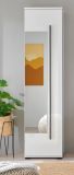 Schuhschrank mit Spiegel Design-D in wei� Hochglanz 50 x 200 cm