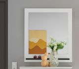 Garderobenspiegel mit Ablage Design-D in wei� 79 x 89 cm