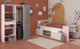 Parisot Kinder- und Jugendzimmer Cleo in wei� und Eiche Komplett-Set 2-teilig