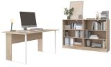 B�rom�bel Set StartUP in Eiche und wei� mit Schreibtisch und 2 x Regal f�r Homeoffice