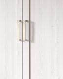 Kleiderschrank Marina in wei� L�rche und Eiche Artisan Landhaus Dreht�renschrank 2-t�rig 84 x 185 cm