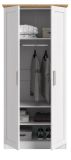 Kleiderschrank Marina in wei� L�rche und Eiche Artisan Landhaus Dreht�renschrank 2-t�rig 84 x 185 cm