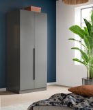 Kleiderschrank Swan in grau Dreht�renschrank 2-t�rig 80 x 181 cm