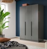Kleiderschrank Swan in grau Dreht�renschrank 3-t�rig 120 x 181 cm