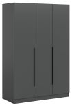 Kleiderschrank Swan in grau Dreht�renschrank 3-t�rig 120 x 181 cm