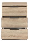 Nachttisch Swan in Sonoma Eiche Nachtkommode in Komforth�he 45 x 60 cm
