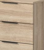 Nachttisch Set Swan in Sonoma Eiche 2x Nachtkommode in Komforth�he 45 x 60 cm