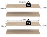 Kleiderschrank Swan in Sonoma Eiche Dreht�renschrank 5-t�rig 200 x 181 cm