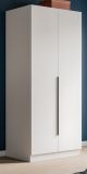 Kleiderschrank Swan in wei� Dreht�renschrank 2-t�rig 80 x 181 cm