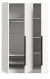 Kleiderschrank Swan in wei� Dreht�renschrank 3-t�rig 120 x 181 cm