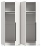 Kleiderschrank Swan in wei� Dreht�renschrank 4-t�rig 160 x 181 cm