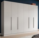 Kleiderschrank Swan in wei� Dreht�renschrank 6-t�rig 240 x 181 cm